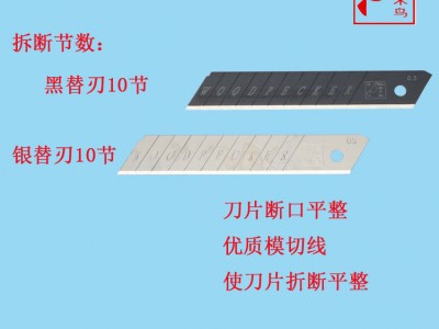 正品啄木鸟大号美工刀片FD-09A墙壁