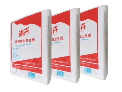 清卉平板卫生纸刀切纸草纸10包/箱家