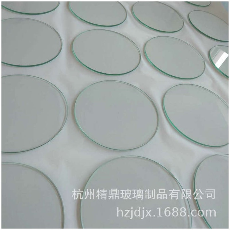 厂家加工定制玻璃片2.0十字绣玻璃小圆形玻璃片手电筒玻璃