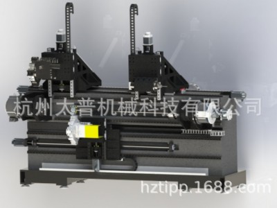 数控专机定制  双主轴双刀塔专机