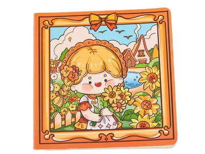 豆芽酱方形定页本 可爱少女心附贴纸
