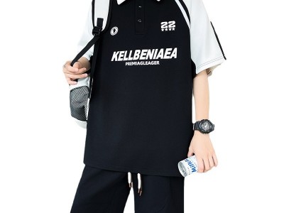 运动套装POLO衫男t恤青少年帅气夏季