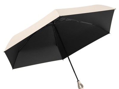 便携五折伞爱心手柄晴雨两用胶囊伞