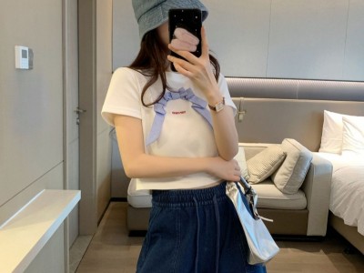 ader高腰a字休闲牛仔短裤女夏季薄款