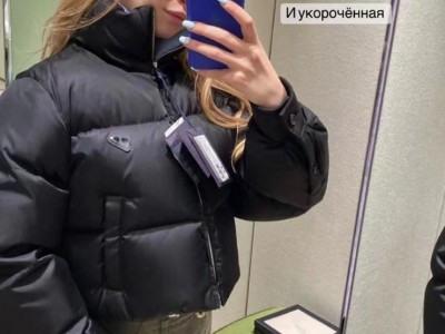 23P家秋冬新款女士立领面包服羽绒短