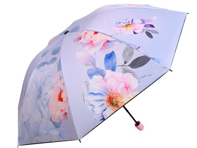 春暖花开出游便携小巧折叠晴雨两用