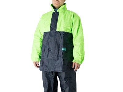 供应韩版拼色分体雨衣户外工作徒步