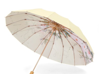 法式奶油森系16骨晴雨伞折叠伞遮阳