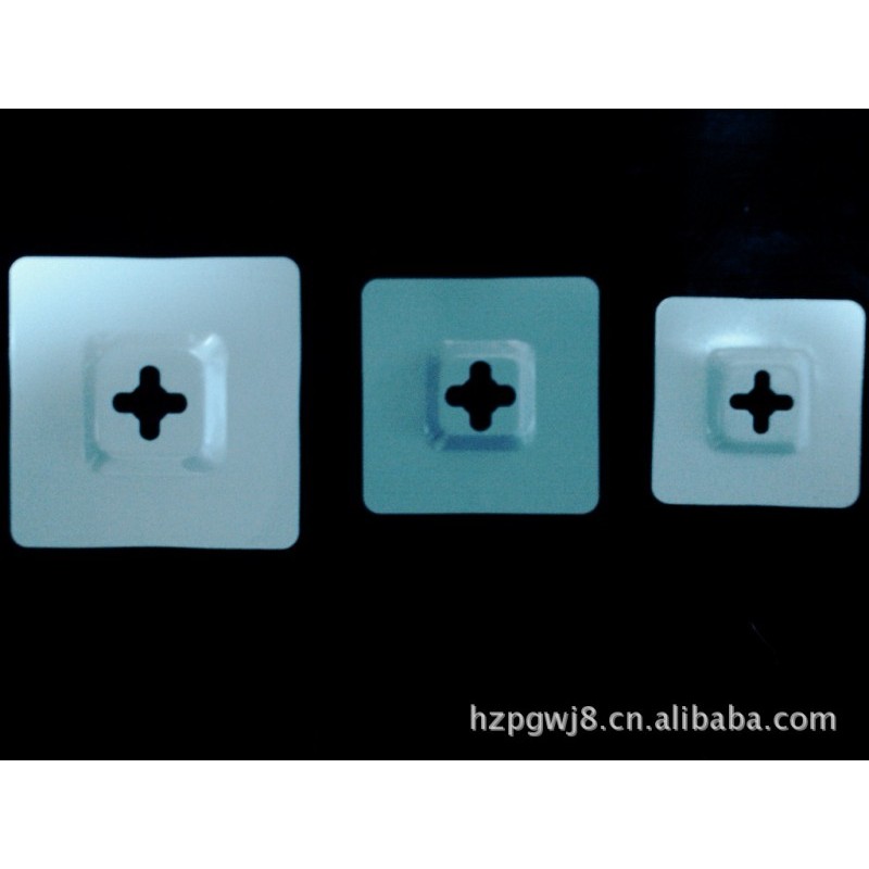 8.5×8.5挂片/相框方型玻璃挂片/镜子挂片/相框配件/十字挂钩