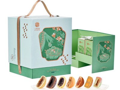 鲜品月饼鲜品韵味1.29kg低糖流心奶