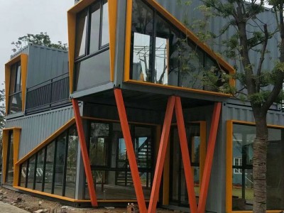 杭州集装箱房屋 集装箱展厅咖啡吧集