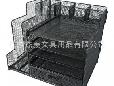 亚马逊铁网可折叠多层文件架资料架