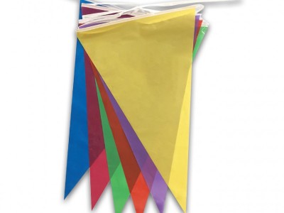 现货30*45cm30米PE吊旗三角旗彩色串
