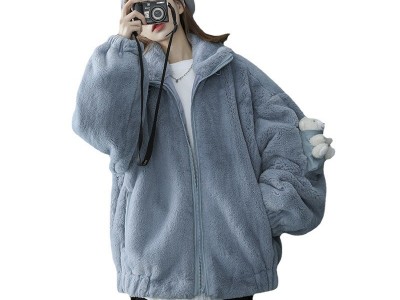 男女中性风情侣棉服兔绒冬季新款加