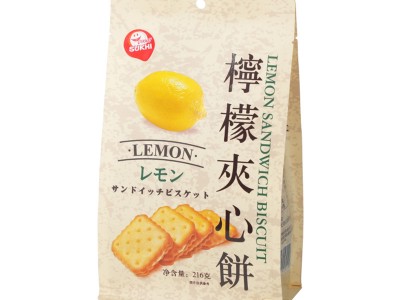 SUKHI柠檬夹心饼干216g袋装单独小包
