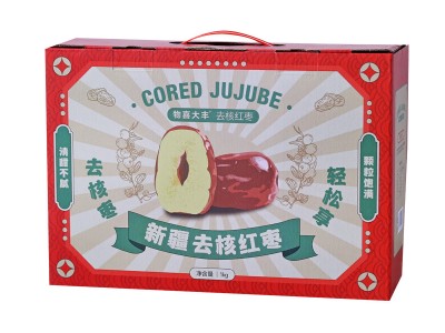 物喜大丰去核红枣1000g 礼盒装独立