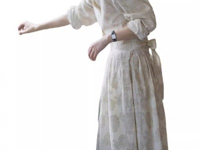 2024亚麻棉剪花 原胚色自然感 长袖
