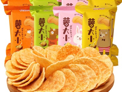阿婆家的薯大小薯片网红食品小零食