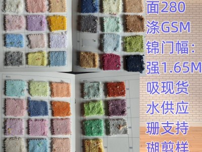 超强吸水双面涤锦珊瑚绒现货供应280