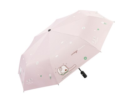 16骨黑胶大号雨伞8骨双龙骨晴雨两用