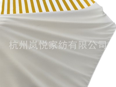 黄色灰色条纹磨毛超声波夹棉绗缝床