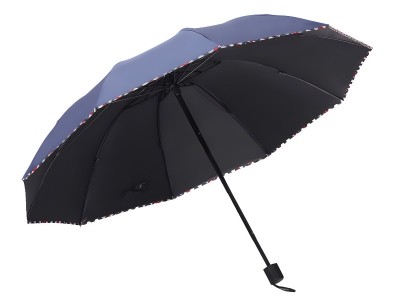 十骨超大号雨伞折叠防紫外线伞三人