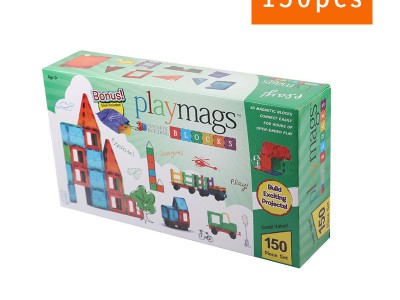 老款150片磁力彩窗片Playmags儿童益