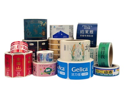 现货亚马逊贴纸圆点铜版纸封口贴标