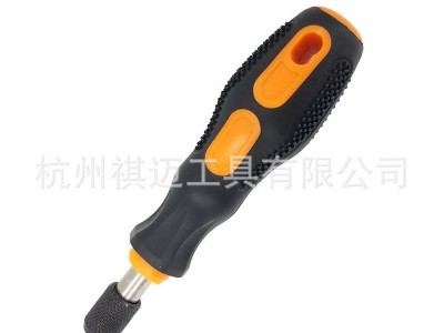 1/4英寸螺丝批手柄棘轮手柄PP+TPR双