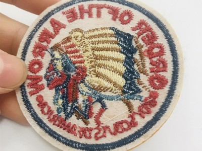 萧山琦秀厂家现货绣花章仔印第安人