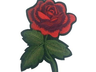 萧山琦秀厂家现货绣花章仔玫瑰花布
