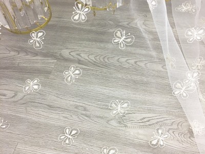 夏现代连衣裙染色立体大机绣植物印
