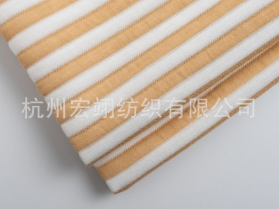 厂家批发针织布空气层提花面料彩棉
