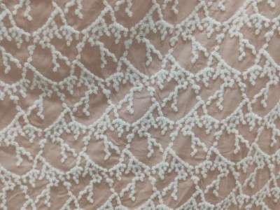 新花型撞色毛毛纱秋冬新款服装面料