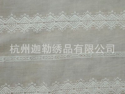 大机绣花 连衣裙衬衣 几何图形条子