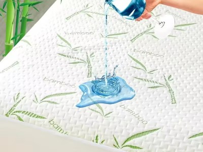 竹纤维防水床罩床笠透气隔尿床垫套