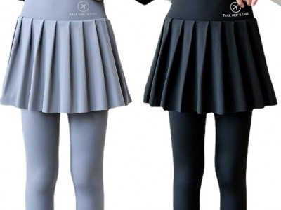 一件待发童装女童裙裤假两件套女大