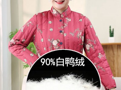 中羽新款秋冬中老年女士保暖羽绒内