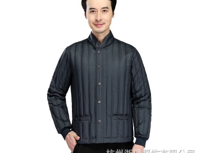中羽男式羽绒内衣现货冬季保暖立领