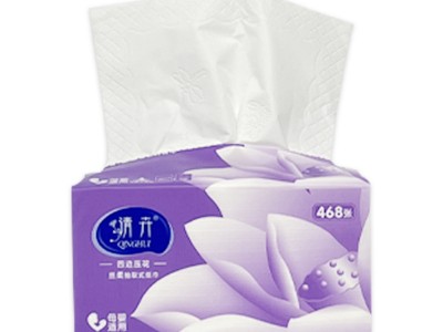 清卉抽纸468张加大加厚可湿水面巾纸
