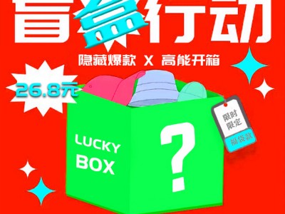 年货节超值福袋帽子盲盒惊喜运气棒