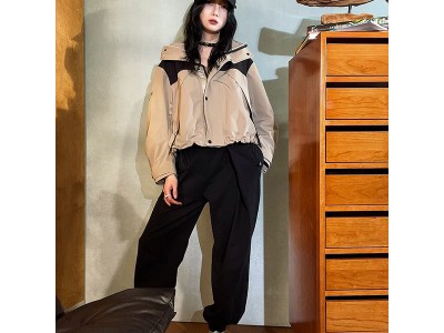 设计师女装 踏春bi备百搭休闲束脚口