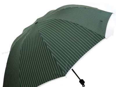 雨伞 包邮 10骨碰击布条纹银胶包边