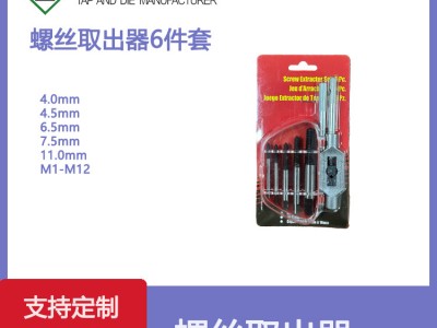 6件套 断头螺丝取出器螺钉断螺水龙