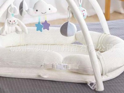 跨境便携式婴儿健身架玩具架仿生床