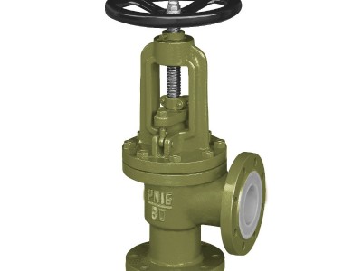 J44F46-16C角式截止阀（全衬）衬氟
