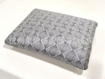 灰色针织提花枕套定做乳胶枕记忆枕