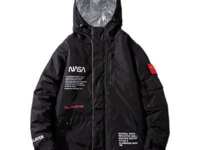 外贸新款流行欧美潮牌nasa联名连帽