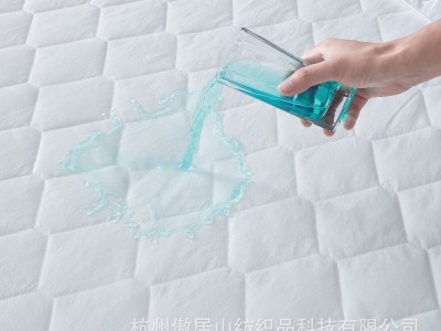 纯色防水防头油枕套绗缝宾馆枕头套