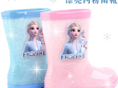 迪士尼儿童雨鞋学生水鞋女小童冰雪